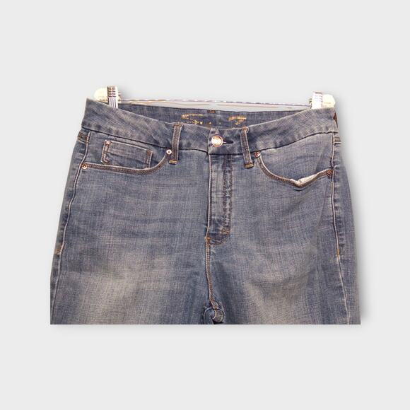 Women's Seven7 Tummyless High Rise Skinny Blue Jeans Size 14 - Picture 5 of 11